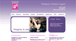 Desktop Screenshot of laurelcounselling.co.uk