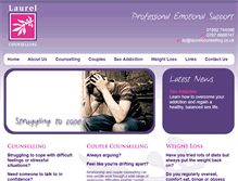 Tablet Screenshot of laurelcounselling.co.uk